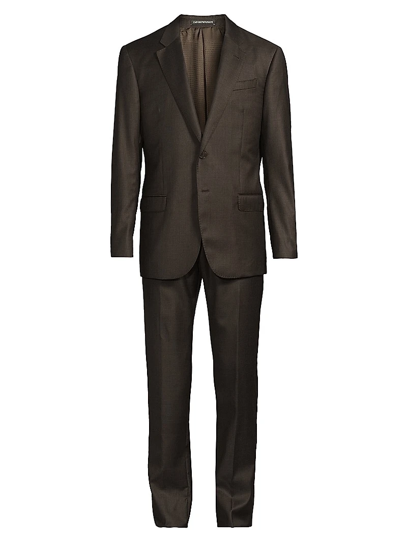 Shark Skin Wool Suit