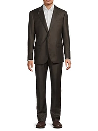 Shark Skin Wool Suit