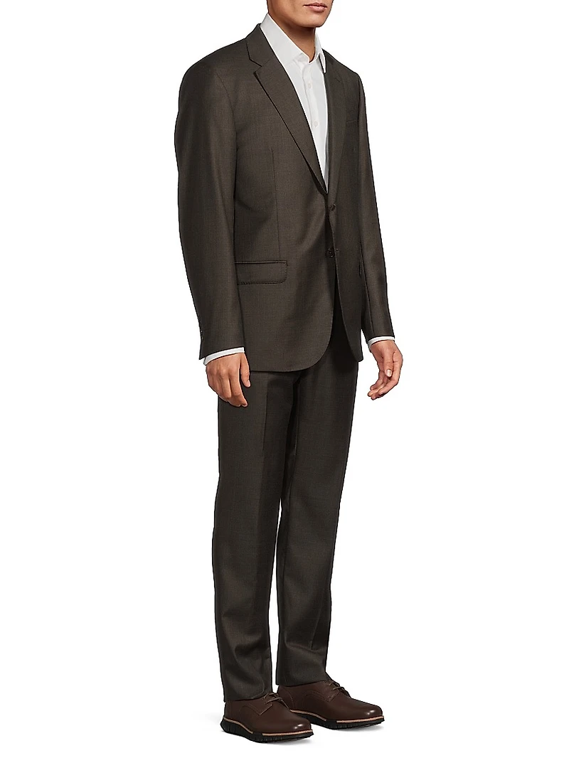 Shark Skin Wool Suit