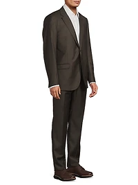 Shark Skin Wool Suit