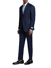 G-Line Herringbone Wool Single-Breasted Suit