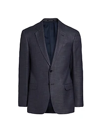Woven Two-Button Sport Coat