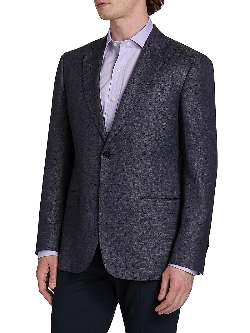 Woven Two-Button Sport Coat