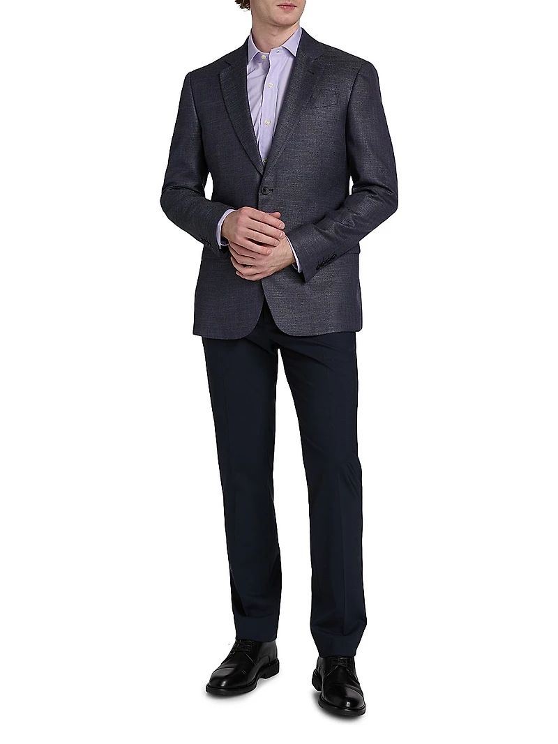 Woven Two-Button Sport Coat