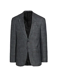 Textured Wool-Blend Sport Coat
