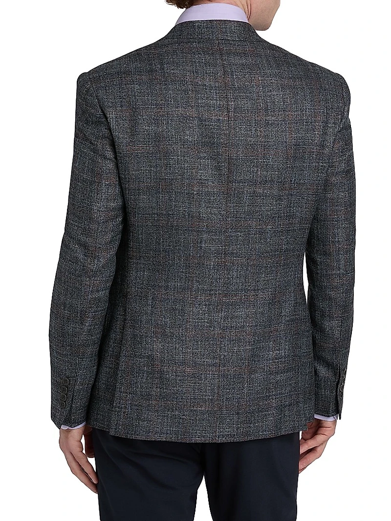 Textured Wool-Blend Sport Coat