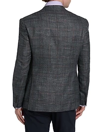 Textured Wool-Blend Sport Coat