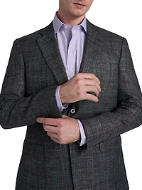 Textured Wool-Blend Sport Coat