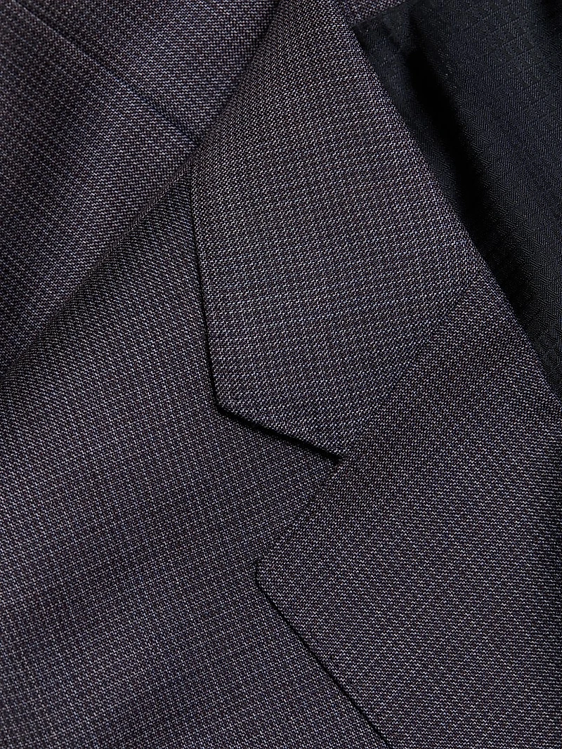 Micro Houndstooth Wool Suit