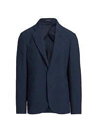 Bluette Fancy Textured Stretch-Wool Sport Coat