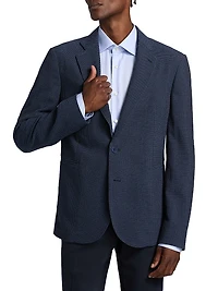 Bluette Fancy Textured Stretch-Wool Sport Coat
