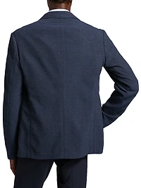 Bluette Fancy Textured Stretch-Wool Sport Coat