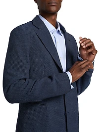 Bluette Fancy Textured Stretch-Wool Sport Coat