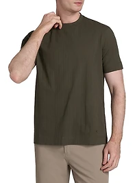Chevron Stitch Cotton T-Shirt