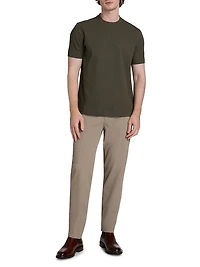 Chevron Stitch Cotton T-Shirt