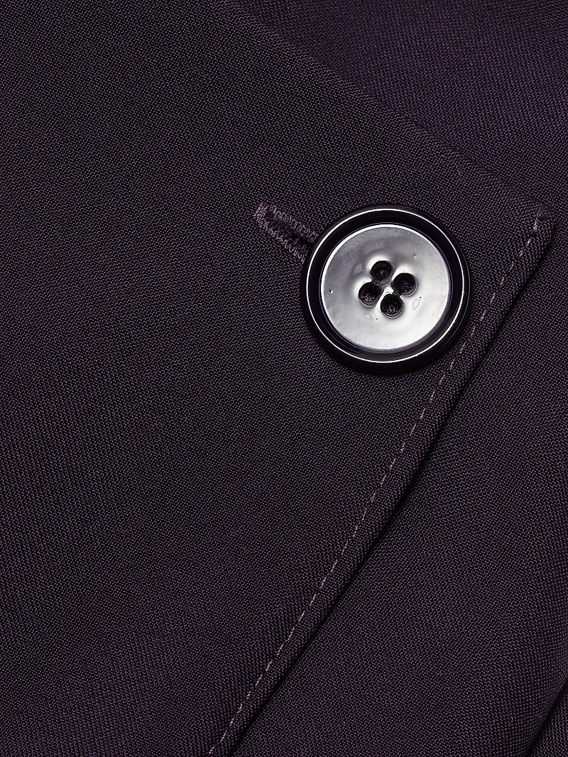 Draped Wool Wrap Skirt