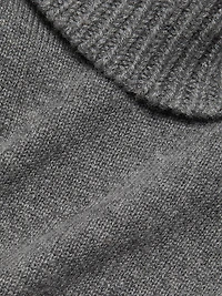 Cashmere Oversized Turtleneck Midi-Sweaterdress
