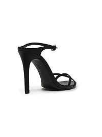 Aileen Glam 110MM Crystal-Buckle Leather Sandals