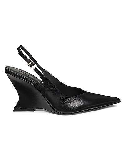 Siena 115MM Leather Slingback Pumps