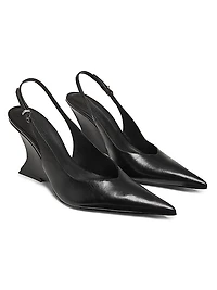 Siena 115MM Leather Slingback Pumps