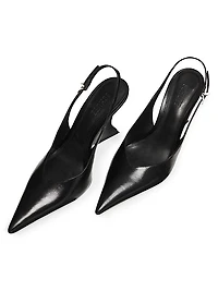 Siena 115MM Leather Slingback Pumps