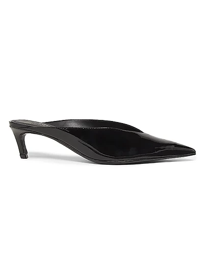 Loren 60MM Patent Leather Mules