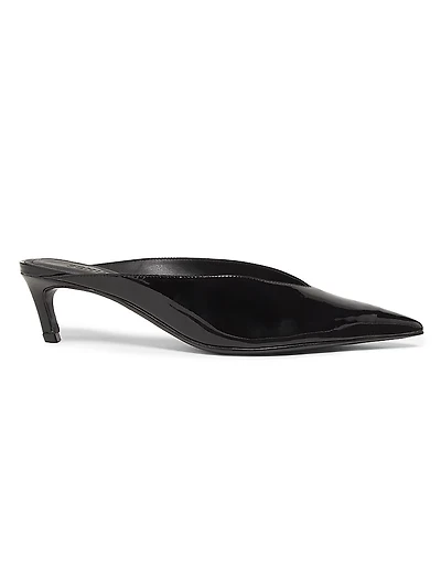 Loren 60MM Patent Leather Mules