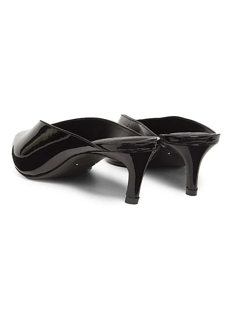Loren 60MM Patent Leather Mules