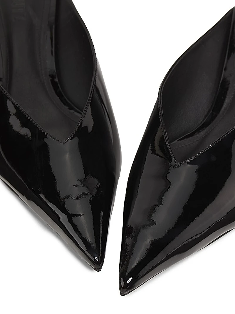 Loren 60MM Patent Leather Mules