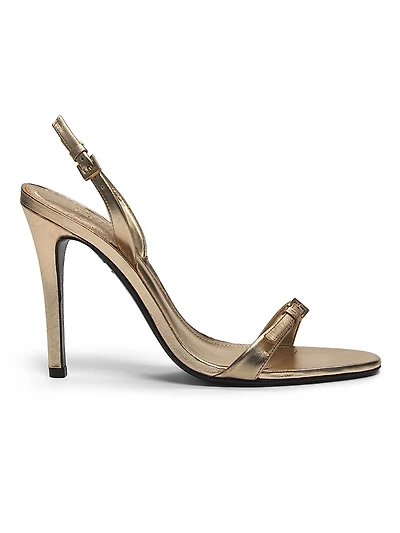 Aurora 110MM Metallic Leather Sling Sandals