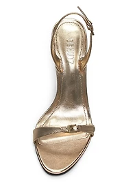 Aurora 110MM Metallic Leather Sling Sandals