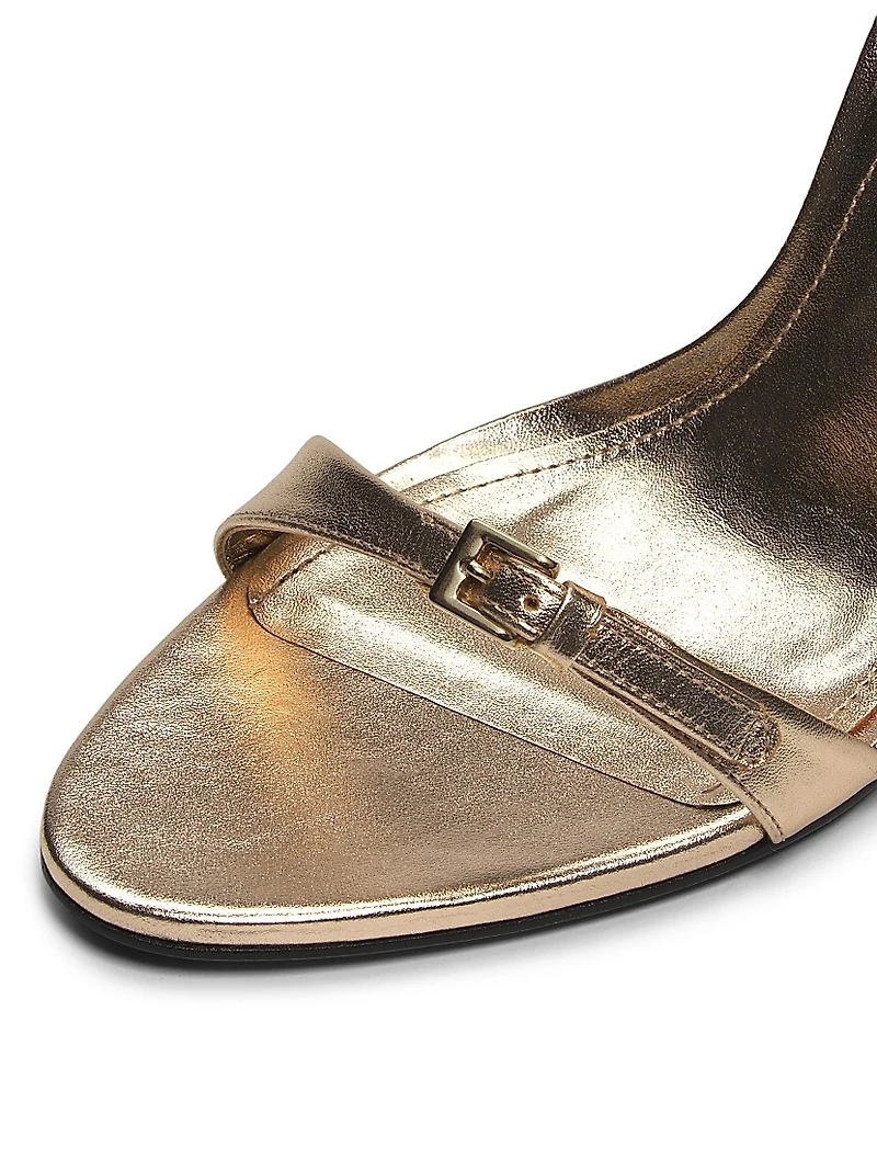 Aurora 110MM Metallic Leather Sling Sandals