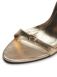 Aurora 110MM Metallic Leather Sling Sandals