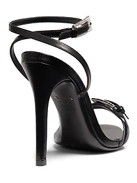 Roxie 115MM Crystal-Buckle Leather Sandals