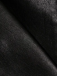 Aytul Faux Leather Blazer