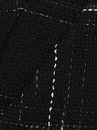 Kendra Windowpane Tweed Miniskirt