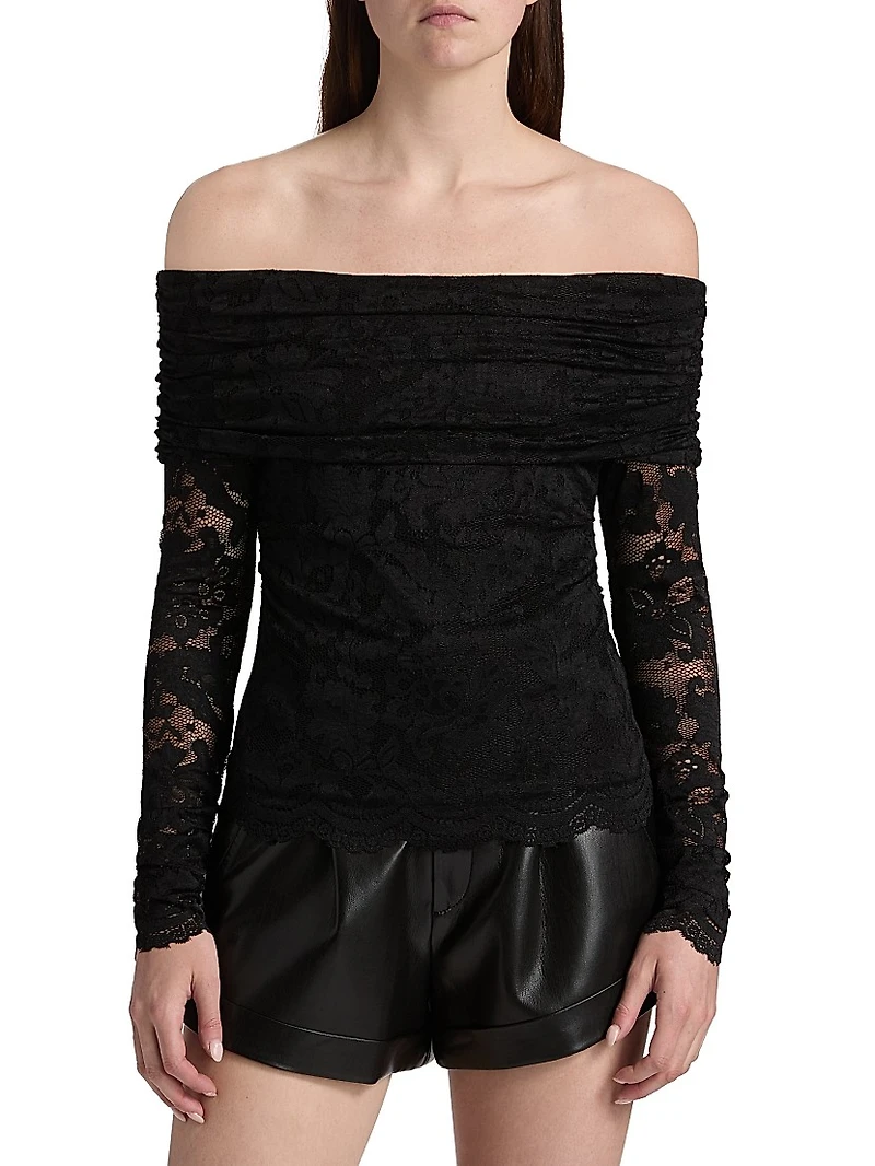 Romeo Lace Off-The-Shoulder Top