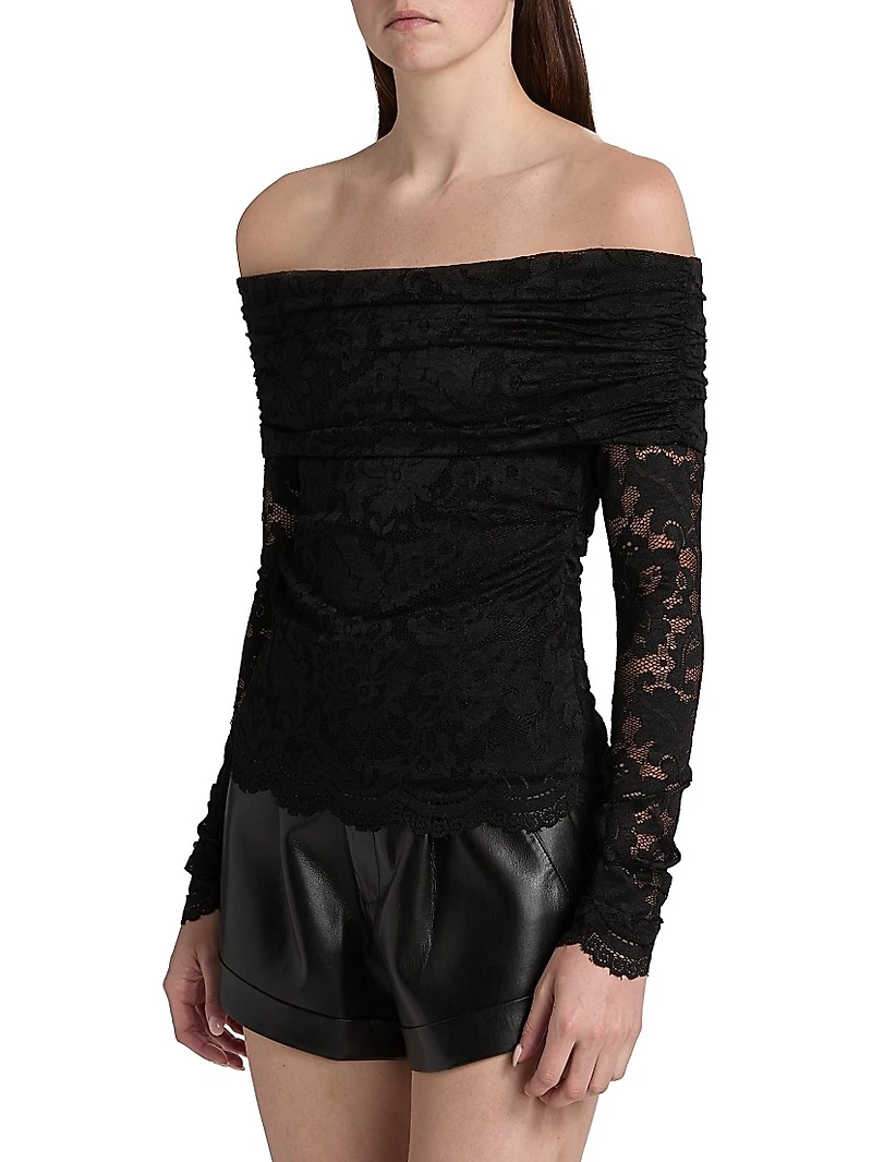 Romeo Lace Off-The-Shoulder Top