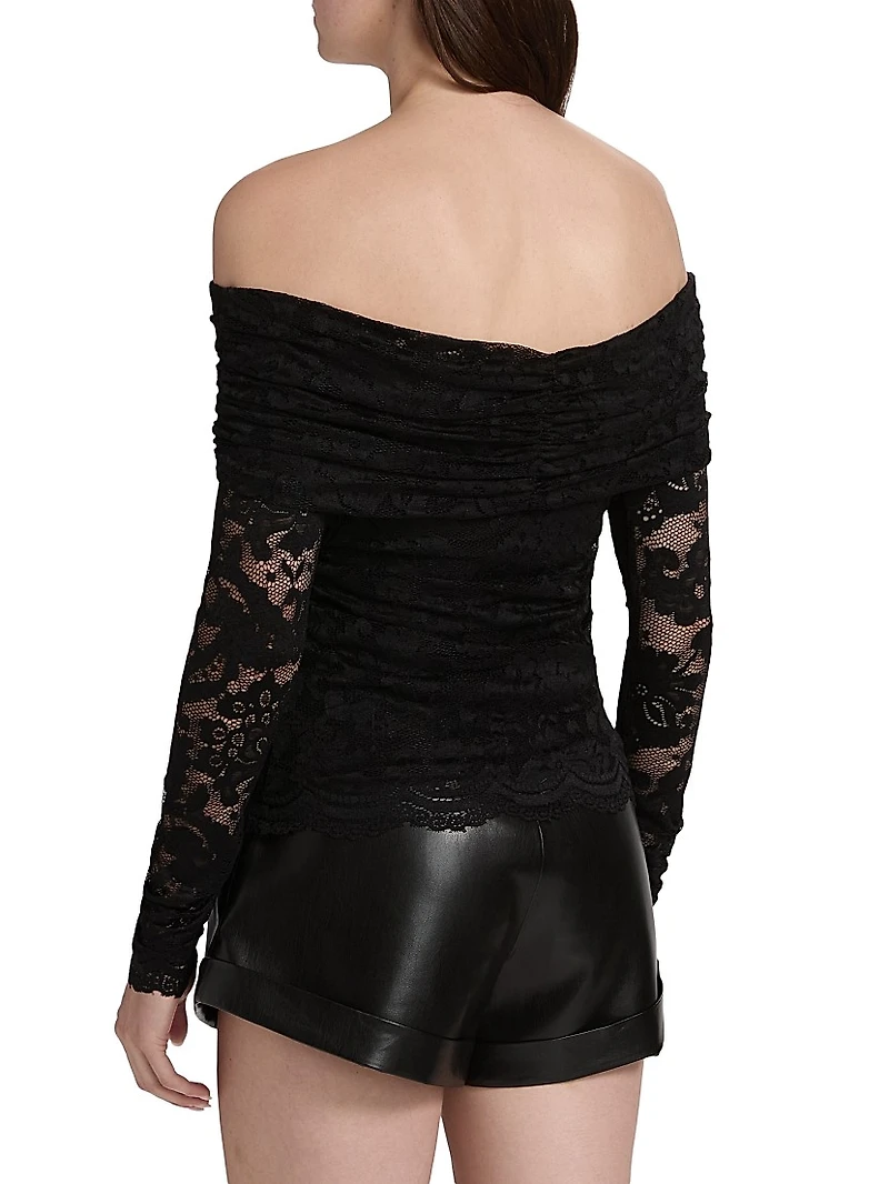 Romeo Lace Off-The-Shoulder Top