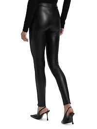 Josie Faux-Leather Crop Leggings