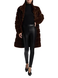 Josie Faux-Leather Crop Leggings