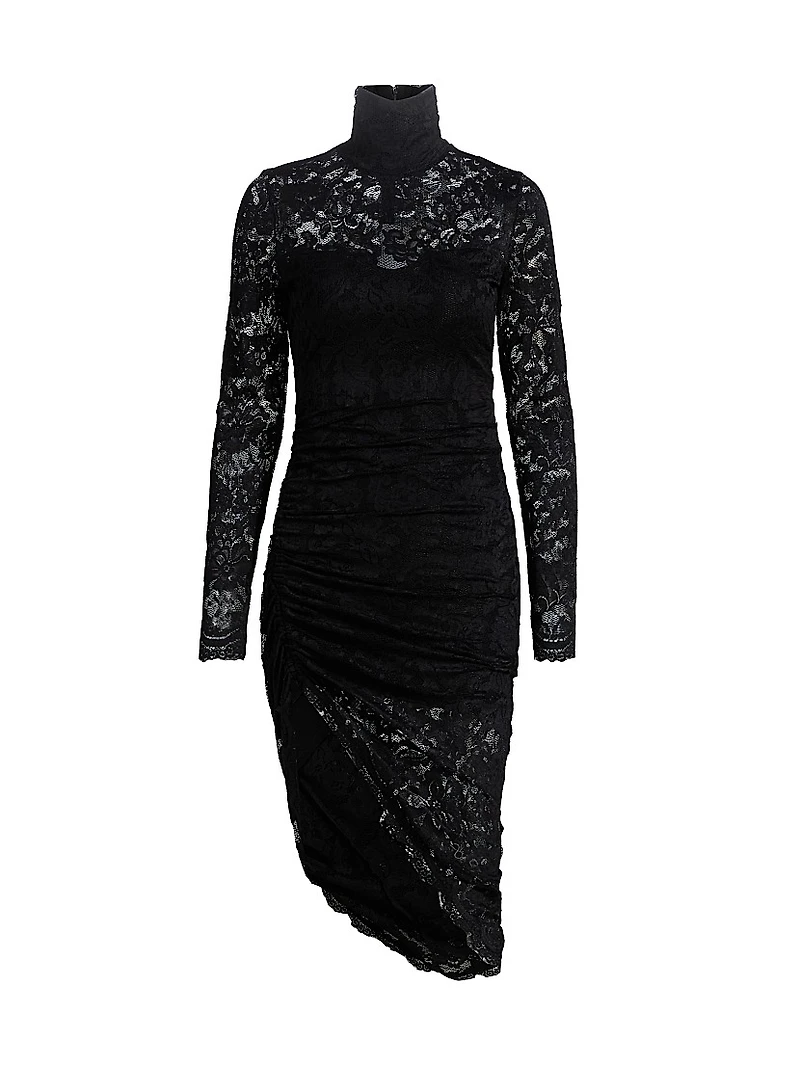 Iria Floral Lace Midi-Dress