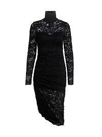 Iria Floral Lace Midi-Dress