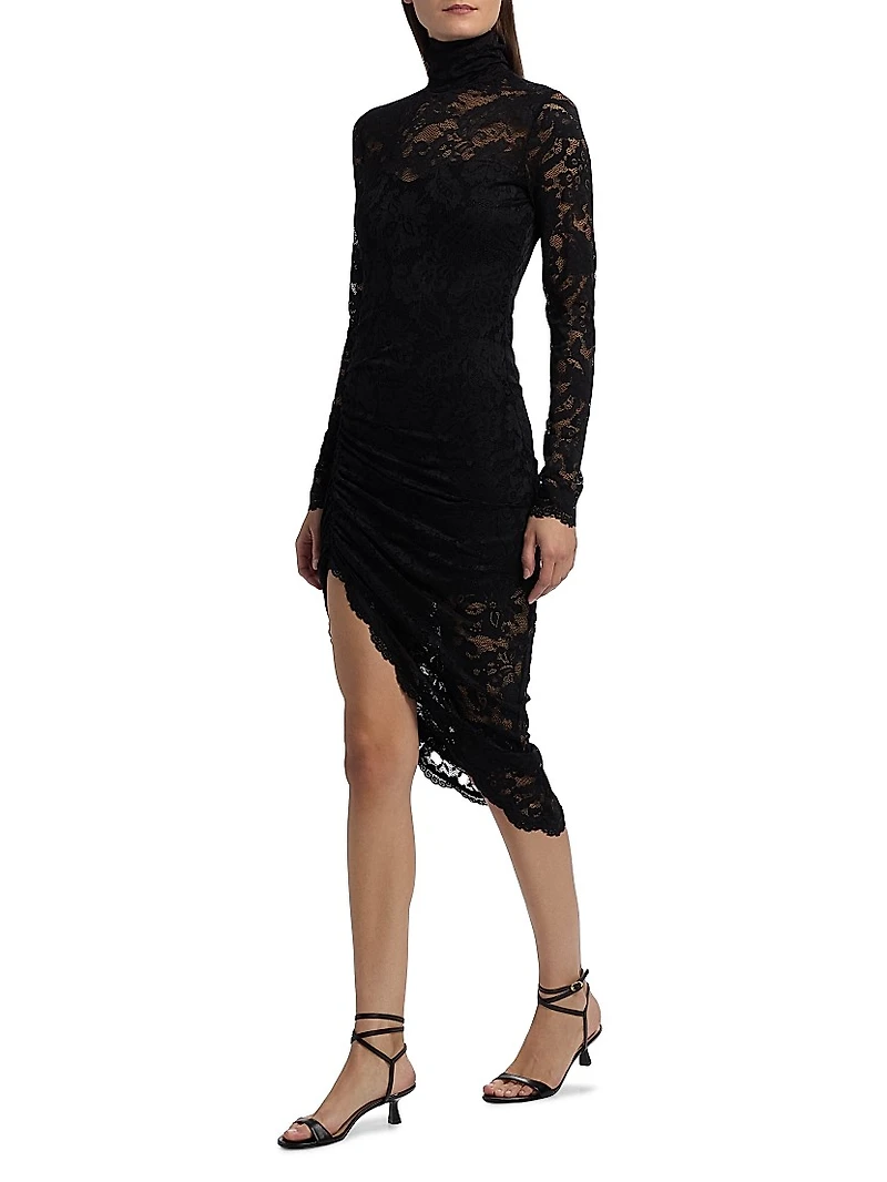 Iria Floral Lace Midi-Dress