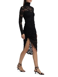 Iria Floral Lace Midi-Dress