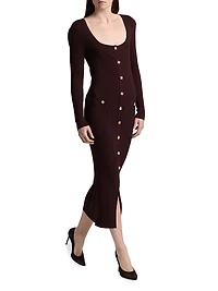 Andolina Rib-Knit Midi-Dress