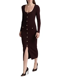 Andolina Rib-Knit Midi-Dress