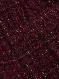 Kendra Cotton-Blend Metallic Tweed Miniskirt