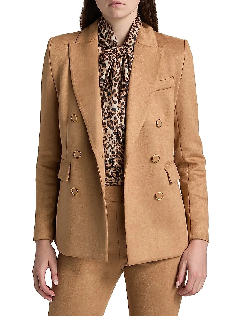Arielle FauxSuede Boyfriend Blazer
