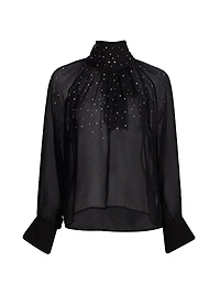 Noor Crystal Raglan Blouse